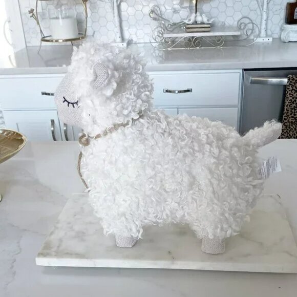 Rachel Ashwell Other - NEW! BOHO FARMHOUSE RESIN & FAUX FUR LARGE LAMB DECOR